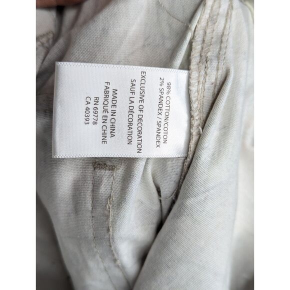 Cozi Footlocker Camo Cargo Pants Brown Tree Size Wms M Wide Leg Casual Stretch - Picture 10 of 10